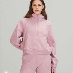lululemon Athletica ScubaHalf Zip Hoodie Heathered Pink